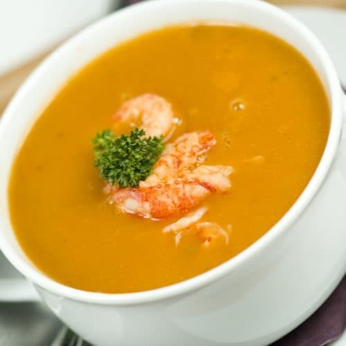 Crema de camaron