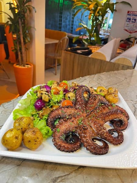 Pulpo grillado al tajin